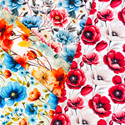 [S2391L] Jersey Digital Printed Botanical