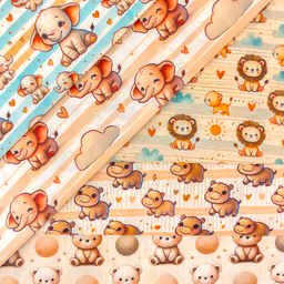 [S2414L] Poplin Digital Printed Soft And Sweet