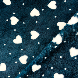[S2466R] Wellness Fleece Printed Small hearts
