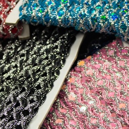 [117R] Ruban Paillettes 2 Couleurs