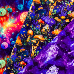 [S2499L] French Terry Digital Printed Phoenix