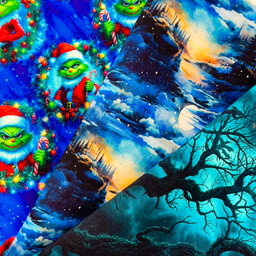 [S2506L] French Terry Digital Printed Holy Night