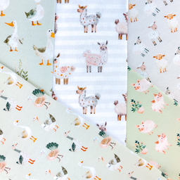 [S2386R] Jersey Digital Printed Farm Friends