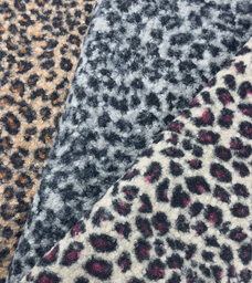 [S2457R] Knitted Bouclé Leopard