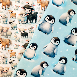 [S2498R] French Terry Digital Printed Snow time