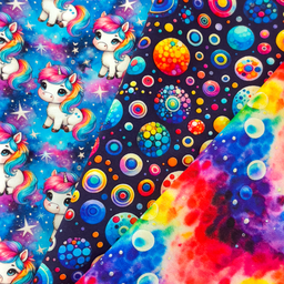 [S2501R] French Terry Digital Printed Rainbow Dream