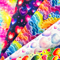 [S2545R] Softshell Digital Printed Bubbly Vibes