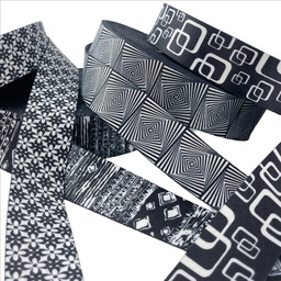 [730R] Webbing Black And White