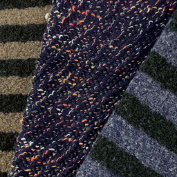 [S2568R] Prato Knitted Wool Stripes