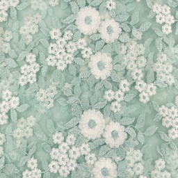 [S2576R-1090] [S2576R] Tulle Flowers With Lurex