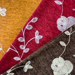 [S2583R] Knitted Flowers Bordado