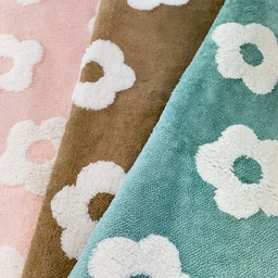 [S2631R] Teddy With Retro Flower