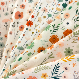[S2649L] Jersey Digital Printed Happy Flowers
