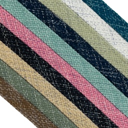 [739R] Double Flat Cord 17 mm Melange Heavy