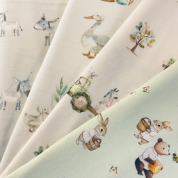 [S2643R] Jersey Digital Printed Donkey And Friends