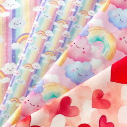 [S2654R] Jersey Digital Printed Love Cloud