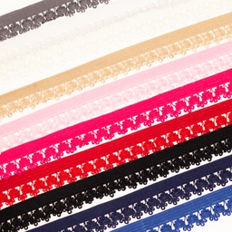 [149R] Puntilla Elástica Con Flor