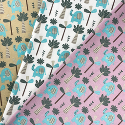 [S2700R] Jersey Printed Elephant