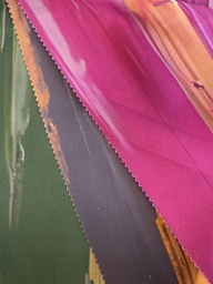 [S2721L] Rayon Poplin Printed Stripes