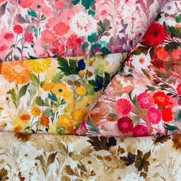 [S2725L] Rayon Poplin Printed Wild Flowers