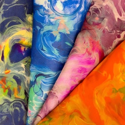 [S2735L] Rayon Poplin Printed Wavy