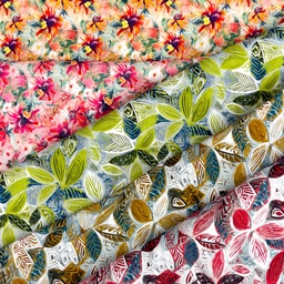 [S2741L] Rayon Poplin Printed Floral