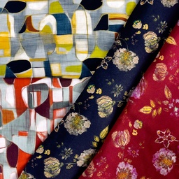 [S2745L] Rayon Poplin Printed Leona