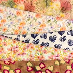 [S2719R] Rayon Poplin Printed Love