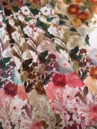 [S2725R] Rayon Poplin Printed Wild Flowers