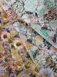 [S2729R] Rayon Poplin Printed Multi Flowers