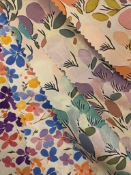 [S2736R] Rayon Poplin Printed Simplistic Flowers