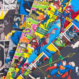 [S2750R] Licence Poplin Digital Printed Comic Hero's ™©