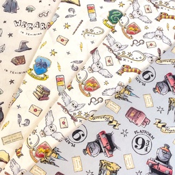[S2751R] Licence Poplin Digital Printed Harry's Little Wizards ™©