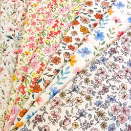 [S2752R] Poplin Digital Printed Bright Flowers