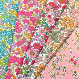 [S2755R] Poplin Digital Printed Vibrant Flowers