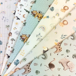 [S2759L] Poplin Digital Printed Tiny Animal Kingdom