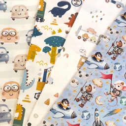 [S2760R] Poplin Digital Printed Little Boys Dreams