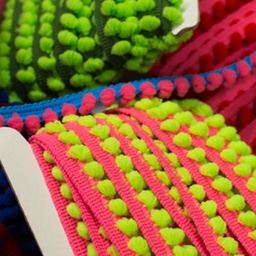 [175R] 2-coloured Pom Pom Lace