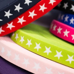 [177R] Élastique Avec Étoile Tissé