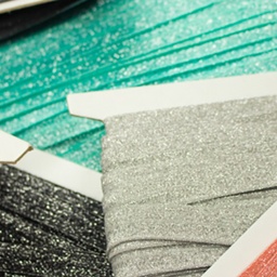 [178R] Rekbaar Biasband Glitter Polyamide