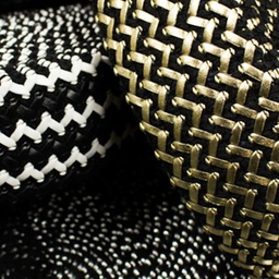 [209R] Geflochten Gummi Mit Leder