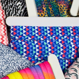 [226R] Rekbaar Biasband Bedrukt Polyamide