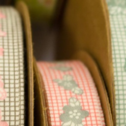 [237R] Bomullsband Blommor