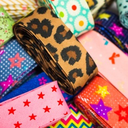 [239R] Cinta Al Bies De Popelin Estampado 3 m Por Paquete