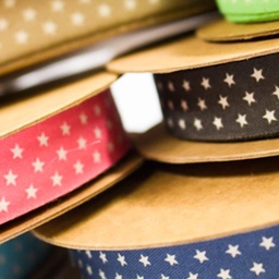 [249R] Cotton Ribbon Stars
