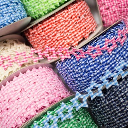 [293R] Popeline Stella A Scacchi Fustellatura