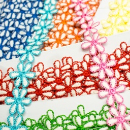 [295R] 2-Coloured Lace Flower