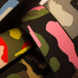[325R] Élastique Avec Impression Camouflage Tissé