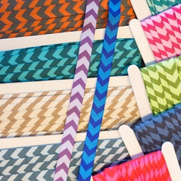 [341R] Ruban Tissé Flèche