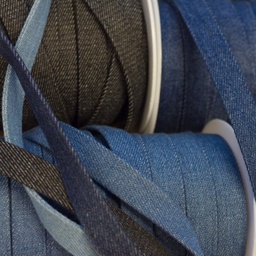 [352R] Cordon Plat Denim 15 mm